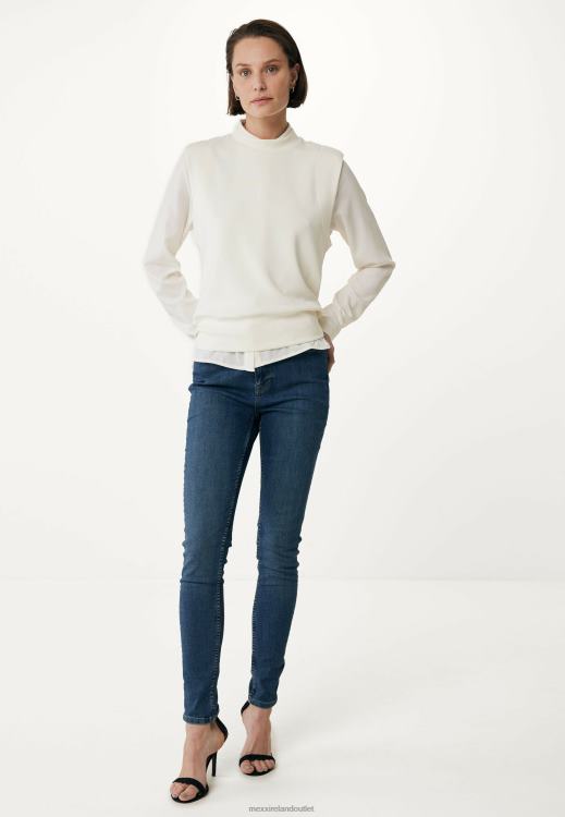 Mexx Sleeveless Sweater Off White Beige 0T44H6 Women