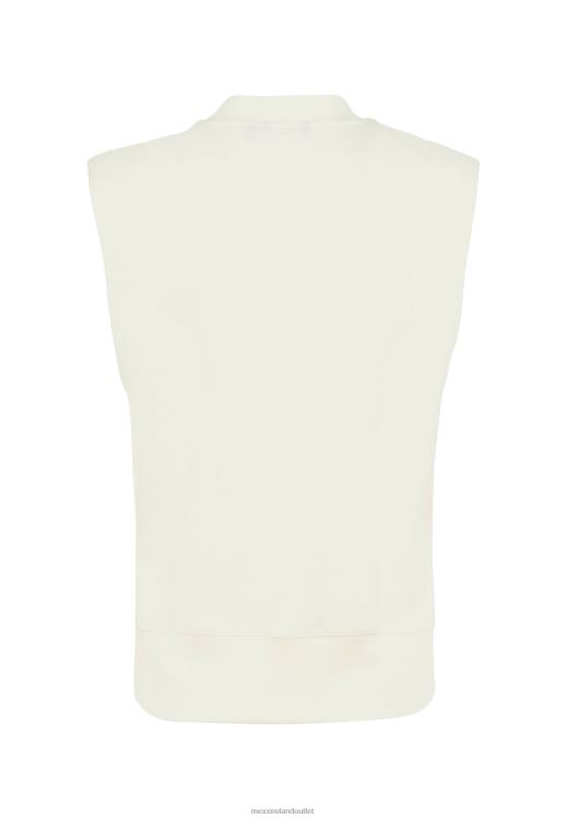 Mexx Sleeveless Sweater Off White Beige 0T44H6 Women