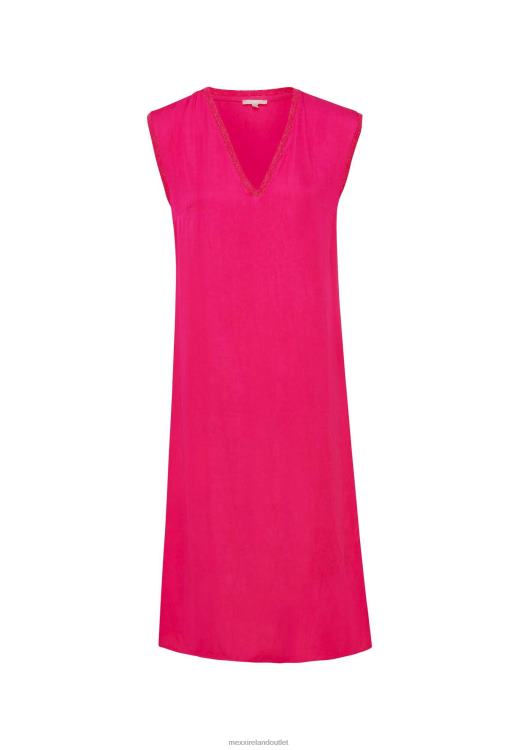 Mexx Sleeveless V-neck Dress Hot Pink 0T44H16 Women
