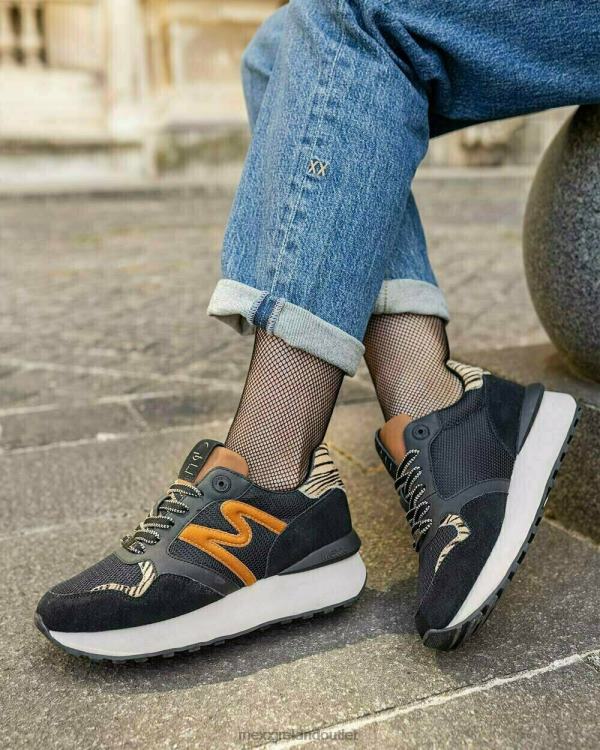 Mexx Sneaker Juju Black/Cognac Schwarz 0T44H339 Women