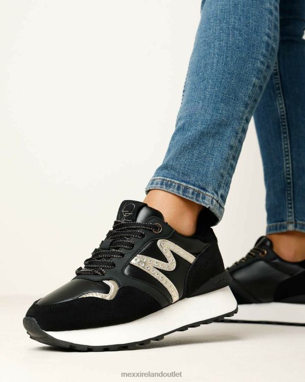 Mexx Sneaker Juju Spark Black/Silver Schwarz 0T44H347 Women