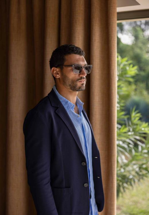 Mexx Stretch Blazer Navy Blue 0T44H463 Men