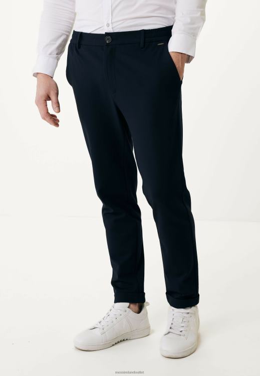 Mexx Stretch Fabric Pants Navy Blue 0T44H466 Men