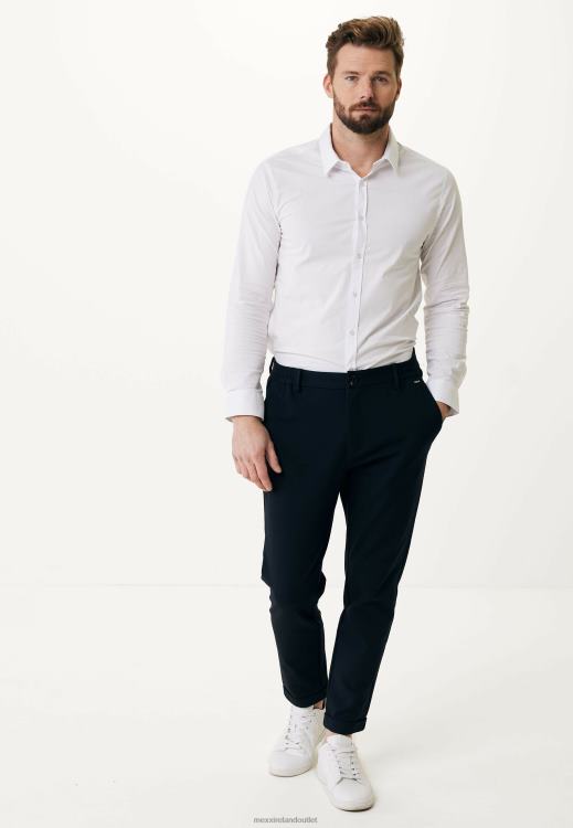 Mexx Stretch Fabric Pants Navy Blue 0T44H466 Men