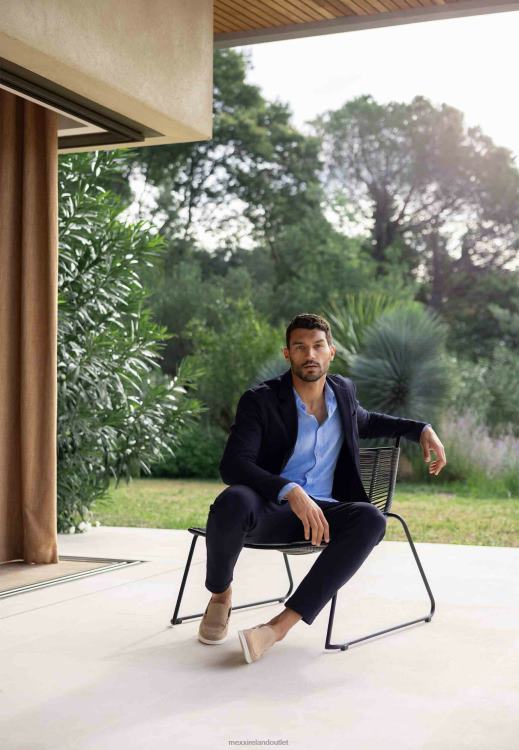 Mexx Stretch Fabric Pants Navy Blue 0T44H466 Men