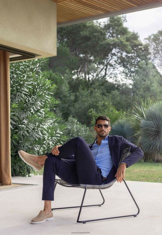 Mexx Stretch Fabric Pants Navy Blue 0T44H466 Men