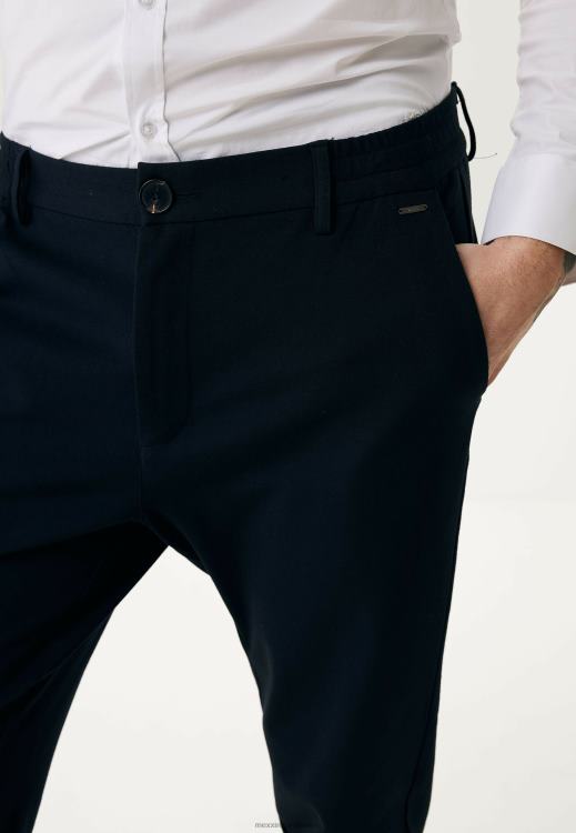 Mexx Stretch Fabric Pants Navy Blue 0T44H466 Men