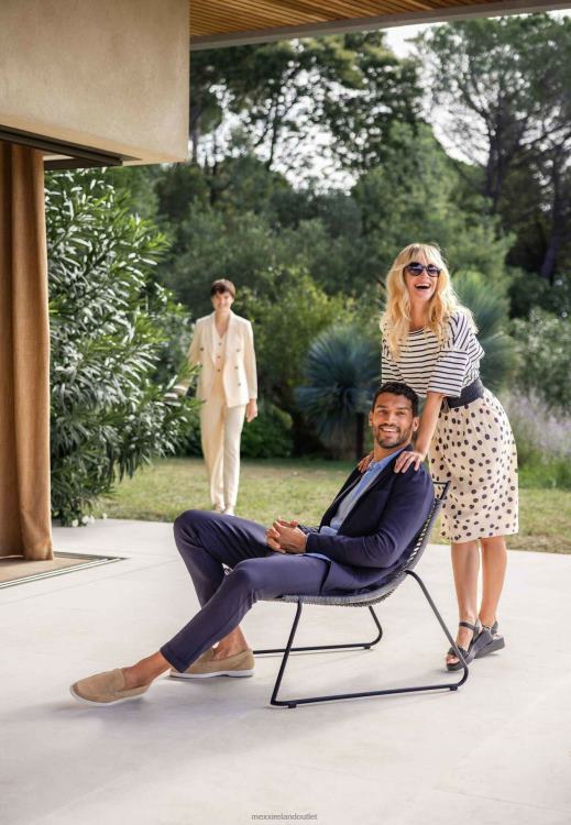 Mexx Stretch Fabric Pants Navy Blue 0T44H466 Men