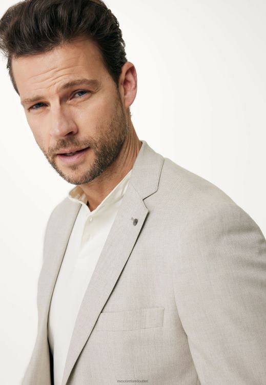 Mexx Stretch Fabric Single Breasted Blazer Sand Beige 0T44H469 Men