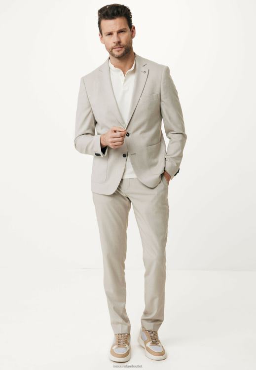 Mexx Stretch Fabric Single Breasted Blazer Sand Beige 0T44H469 Men