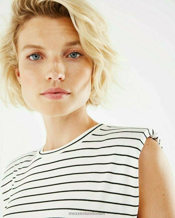 Mexx Striped Top Blue White 0T44H188 Women