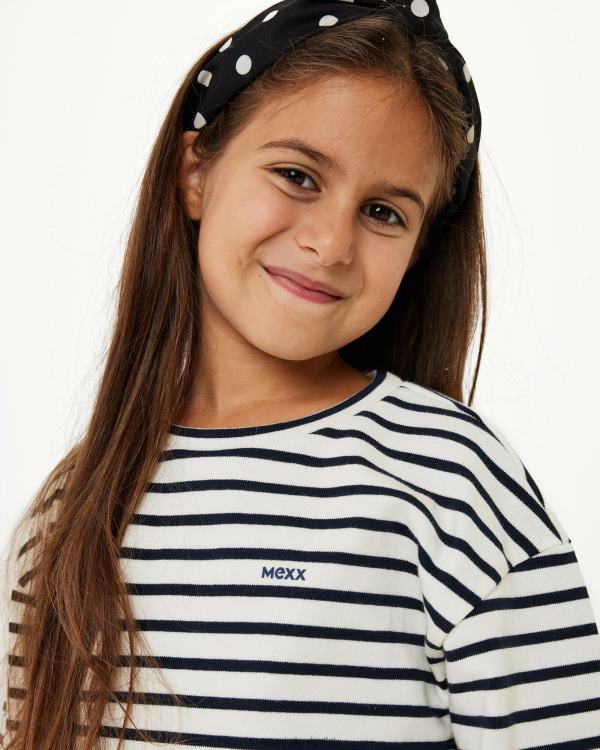 Mexx Striped sweater dropped shoulder Off White 0T44H827 Girls