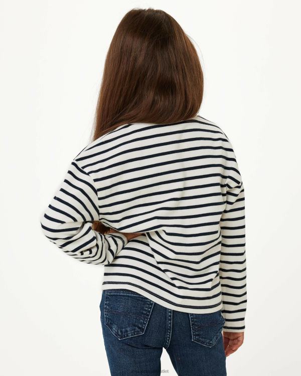 Mexx Striped sweater dropped shoulder Off White 0T44H827 Girls