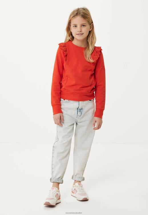 Mexx Sweater Broidery Ruffle Red 0T44H754 Girls