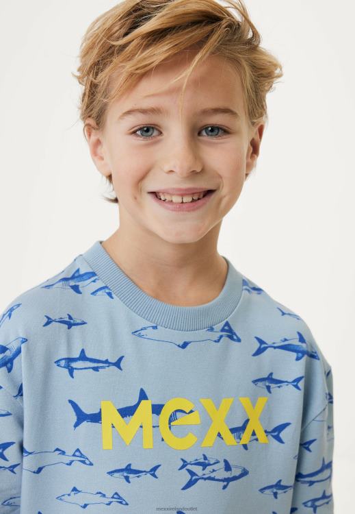 Mexx Sweater Print Light Blue 0T44H885 Boys