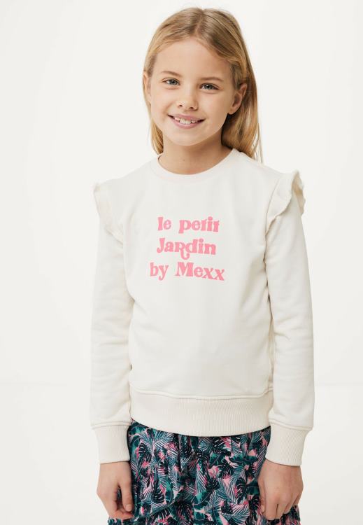Mexx Sweater Ruffle Off White Beige 0T44H753 Girls