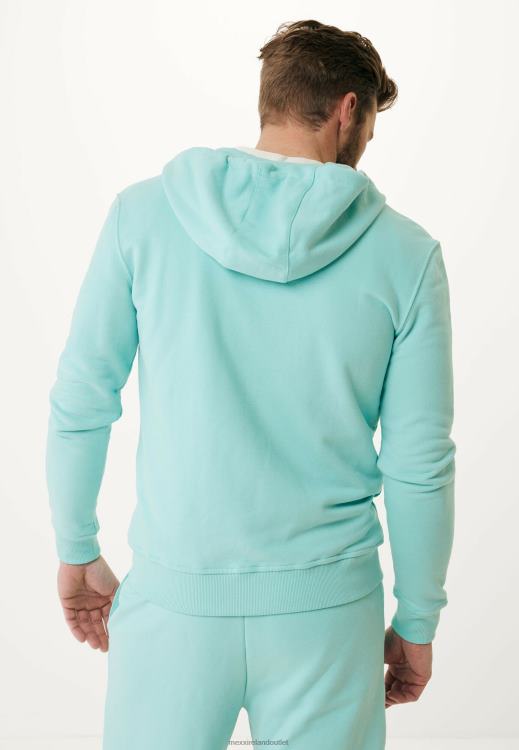 Mexx Sweater With Small Chest Print Aqua Blue 0T44H628 Men