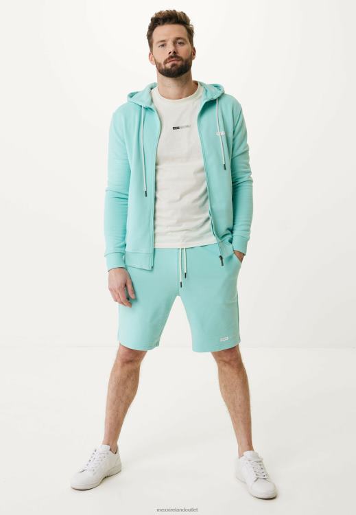 Mexx Sweater With Small Chest Print Aqua Blue 0T44H628 Men