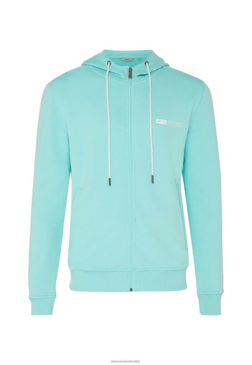 Mexx Sweater With Small Chest Print Aqua Blue 0T44H628 Men