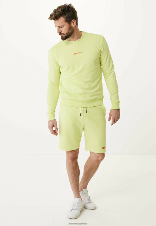 Mexx Sweater With Small Chest Print Lime Yellow 0T44H481 Men