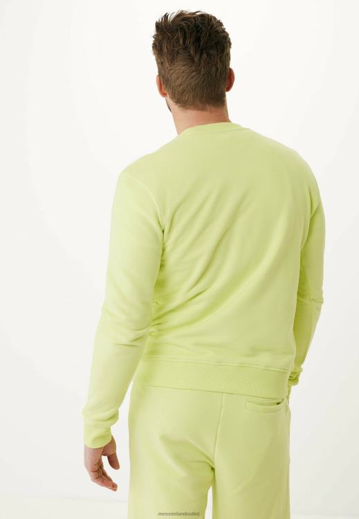Mexx Sweater With Small Chest Print Lime Yellow 0T44H481 Men