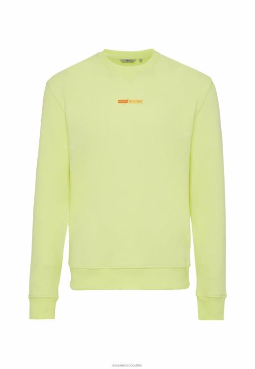 Mexx Sweater With Small Chest Print Lime Yellow 0T44H481 Men