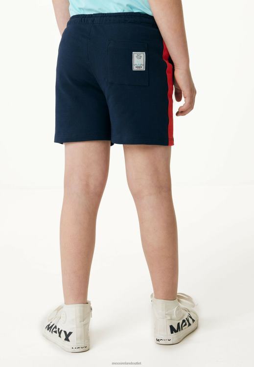 Mexx Sweatshorts With Printed Stripes Navy Blue 0T44H884 Boys