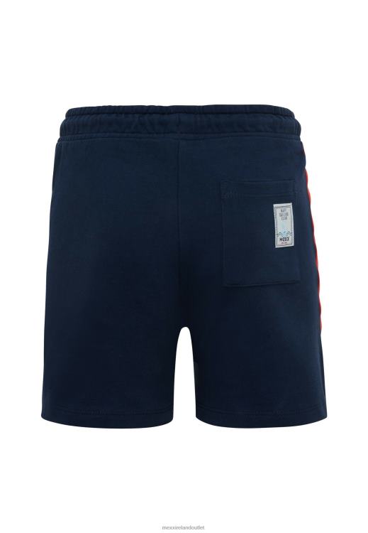 Mexx Sweatshorts With Printed Stripes Navy Blue 0T44H884 Boys