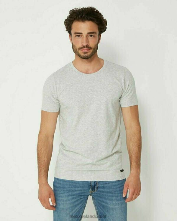 Mexx T-Shirt Round-Neck Melange Grey 0T44H648 Men