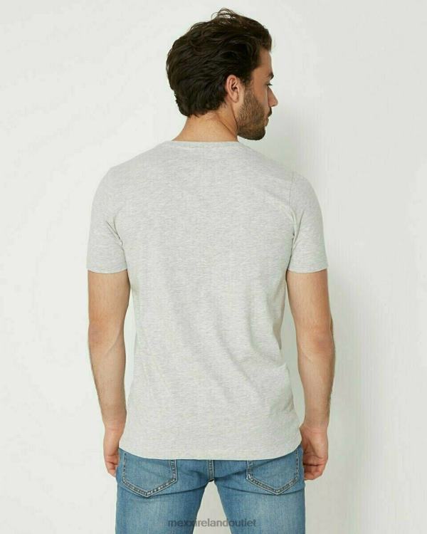 Mexx T-Shirt Round-Neck Melange Grey 0T44H648 Men