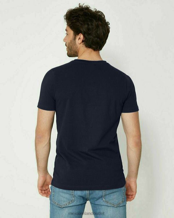 Mexx T-Shirt Round-Neck Navy Blue 0T44H640 Men