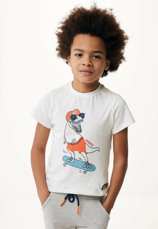 Mexx T-shirt Artwork Short Sleeve Off White Beige 0T44H902 Boys
