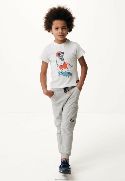 Mexx T-shirt Artwork Short Sleeve Off White Beige 0T44H902 Boys