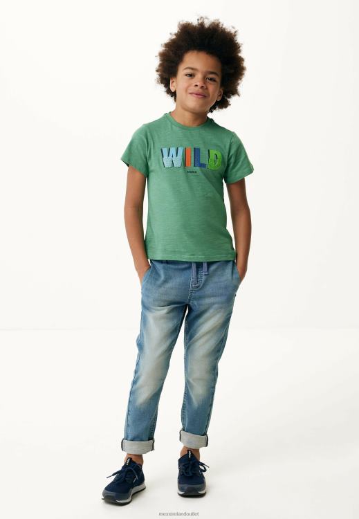 Mexx T-shirt Artwork Short Sleeve Vintage Green 0T44H891 Boys