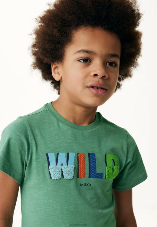 Mexx T-shirt Artwork Short Sleeve Vintage Green 0T44H891 Boys