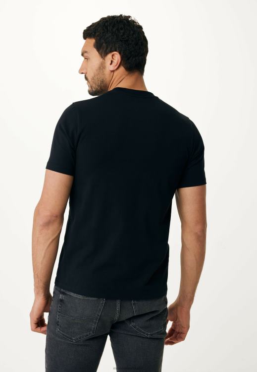 Mexx T-shirt Short Sleeve Rubber Print Black Schwarz 0T44H489 Men