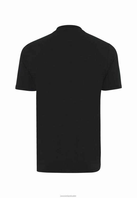 Mexx T-shirt Short Sleeve Rubber Print Black Schwarz 0T44H490 Men