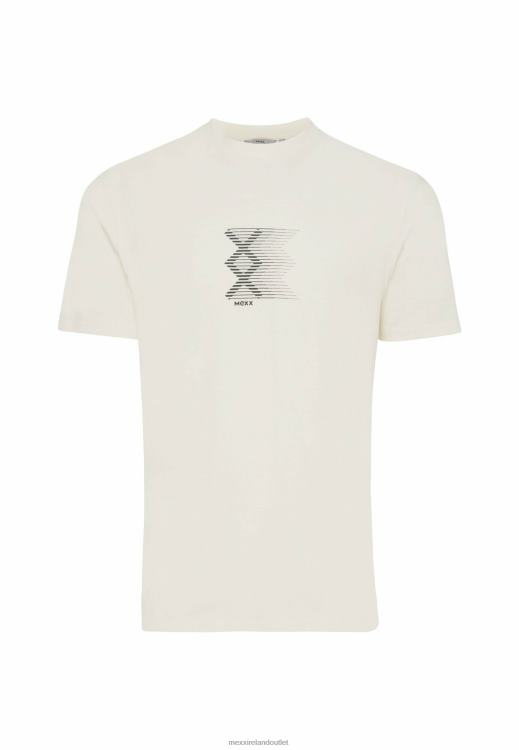 Mexx T-shirt Short Sleeve Rubber Print Off White Beige 0T44H488 Men