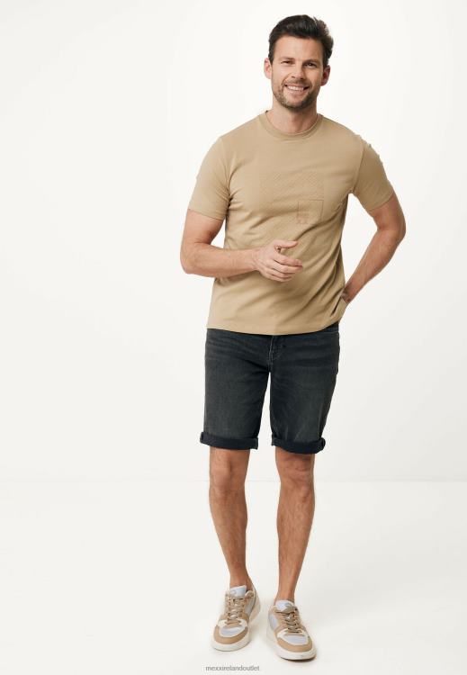 Mexx T-shirt Short Sleeve Rubber Print Sand Beige 0T44H486 Men