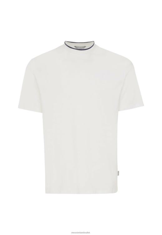 Mexx T-shirt Short Sleeve Yarn Dye Off White Beige 0T44H493 Men