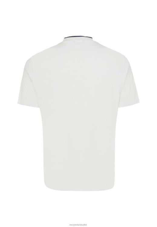 Mexx T-shirt Short Sleeve Yarn Dye Off White Beige 0T44H493 Men