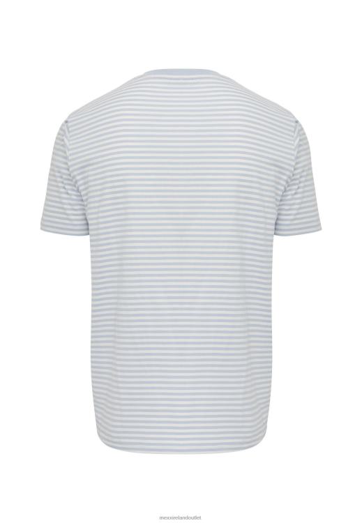 Mexx T-shirt striped Light Blue 0T44H513 Men