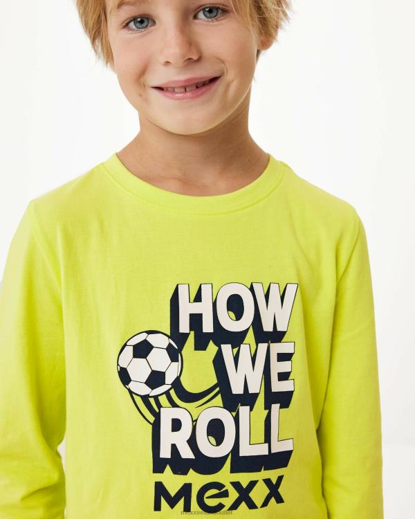 Mexx T-shirt with artwork Neon Yellow 0T44H956 Boys