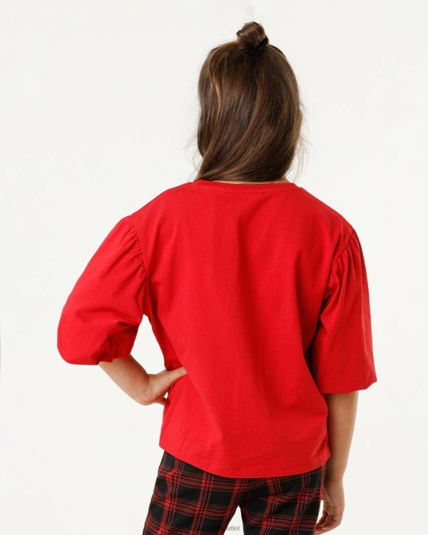 Mexx T-shirt with puffsleeve Red 0T44H815 Girls