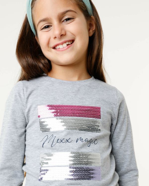 Mexx T-shirt with sequins artwork Melee Grey 0T44H839 Girls