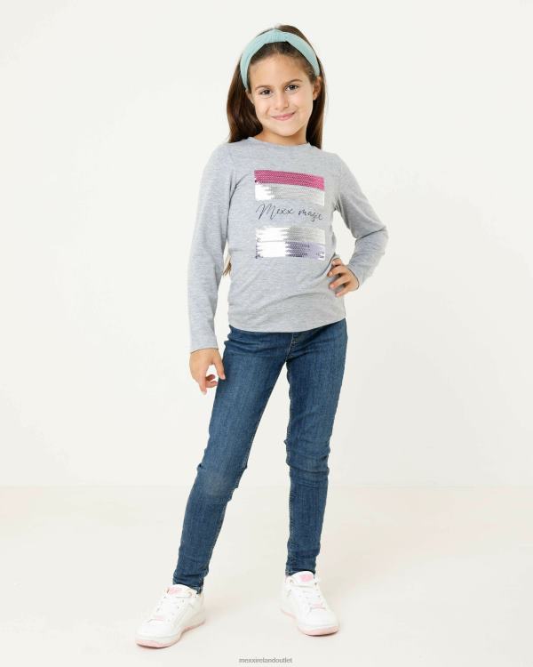 Mexx T-shirt with sequins artwork Melee Grey 0T44H839 Girls