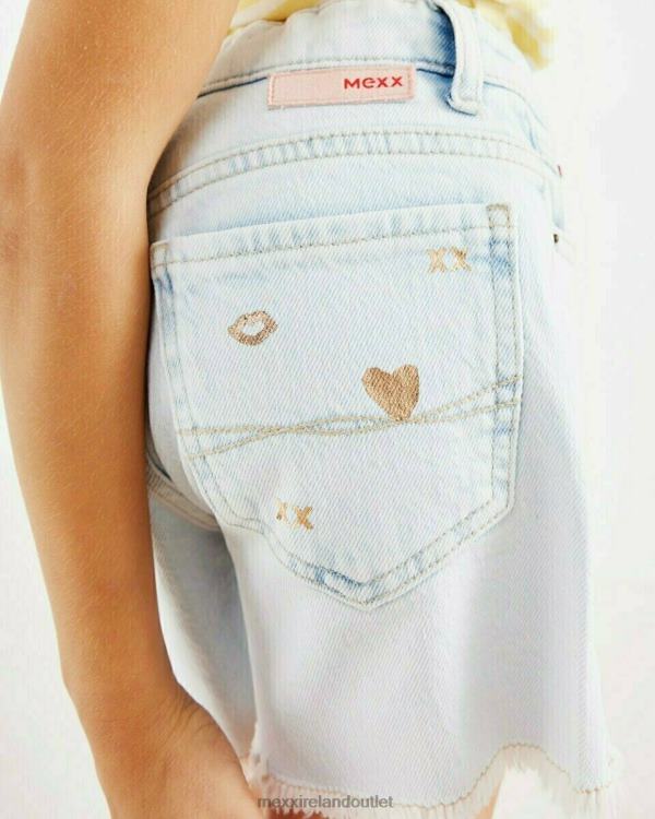 Mexx Tina Denim Shorts light Stone Blue 0T44H797 Girls