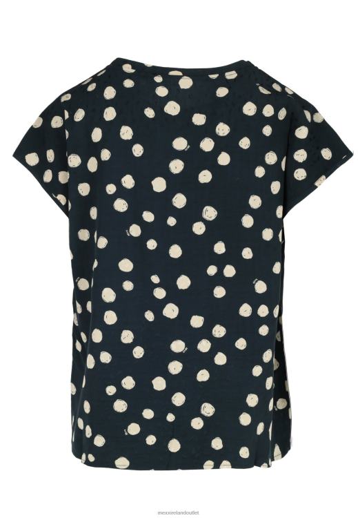 Mexx Top All Over Printed Navy Blue 0T44H66 Women