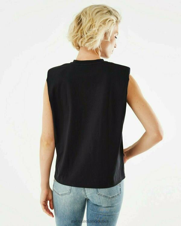 Mexx Top Shoulderpad Black Schwarz 0T44H211 Women
