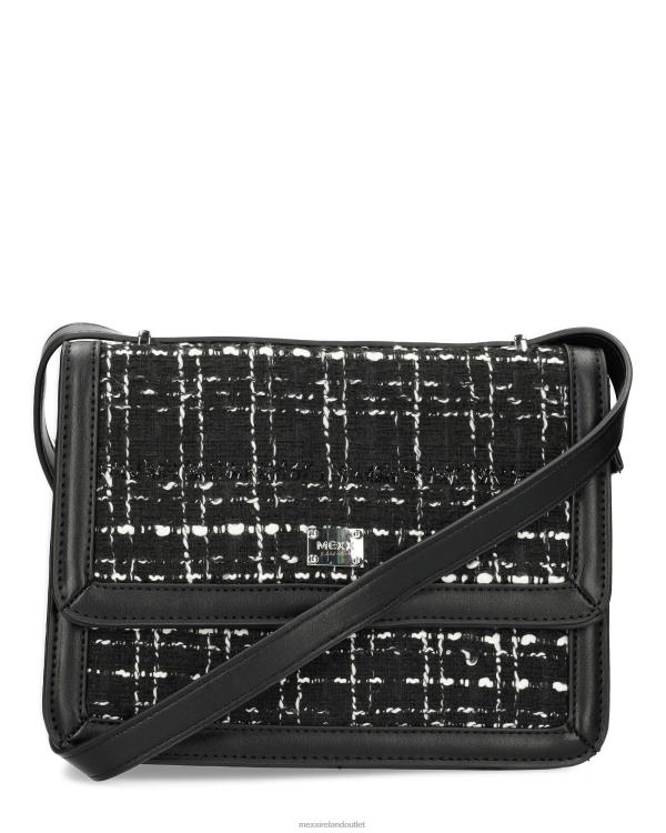Mexx Tweed flapover bag Black 0T44H426 Women